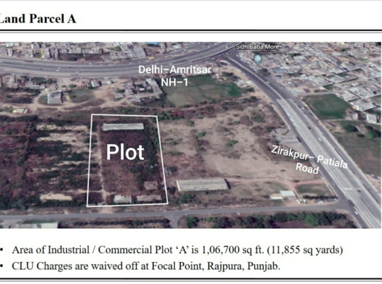 Industrial plot for sale at Rajpura Punjab Hans Kumar
