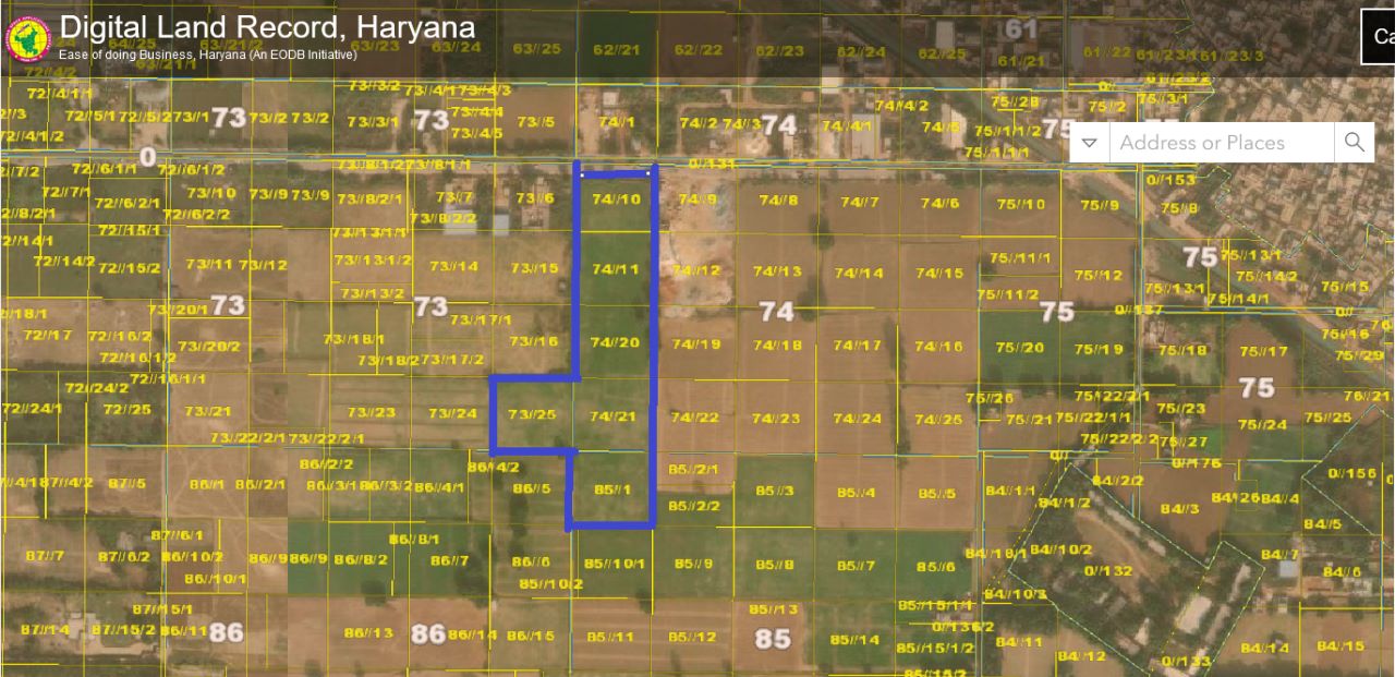 6.5Acres Land in Gurgaon for School or Hospital with frontage on Farukhnagar - Gurgaon Highway