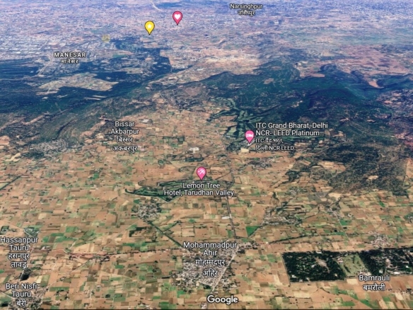 Marriage Garden Banquet Hall Wedding Venue Land For Sale Near Gurgaon Close to Tarudhan Valley and ITC Grand Bharat.