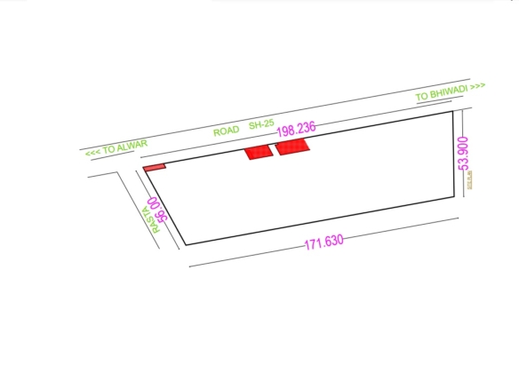 Industrial Plot In Bhiwadi For Sale Can be use for Commercial Hotel Mall or Residential