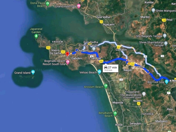Highway Touch & River Facing Plot For Sale In Goa Settlement Zone (1)