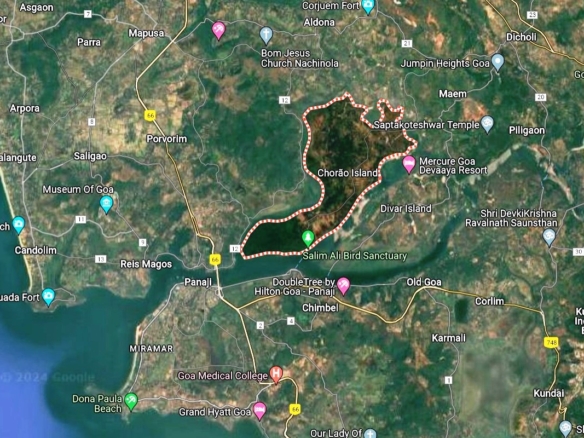 Villa Bungalow For Sale in Goa at Chorao Island Near River