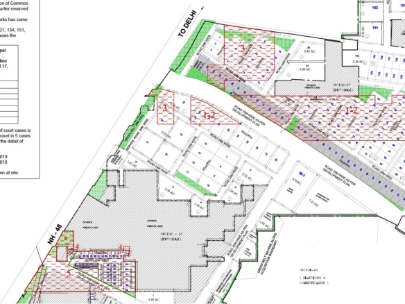 One Acre Industrial Plot For Sale Near Manesar on Delhi Jaipur Highway Dharuhera